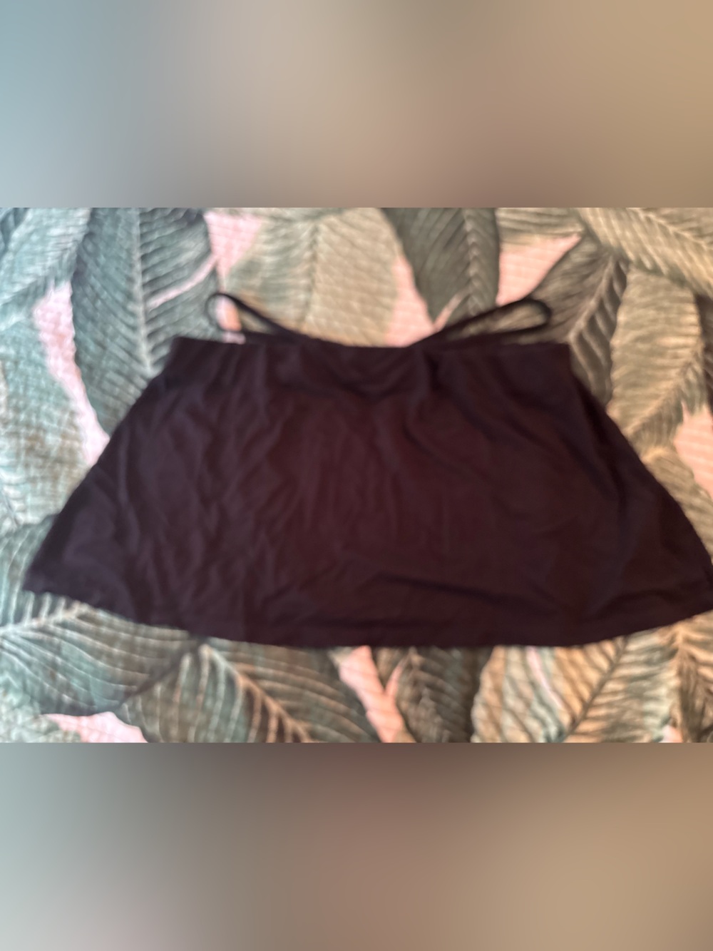 Black Mini Skirt with Slim Waistband
